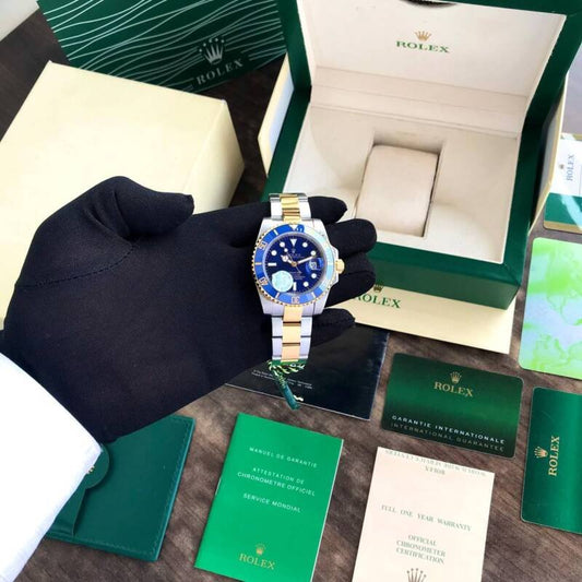 Rolex Submariner Two Tone Blue Dial