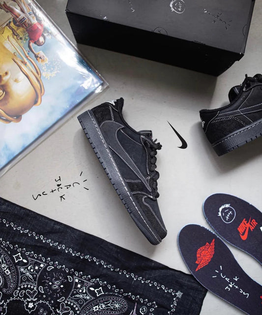 Air Jordan 1 Low x Travis Scott Black Phantom