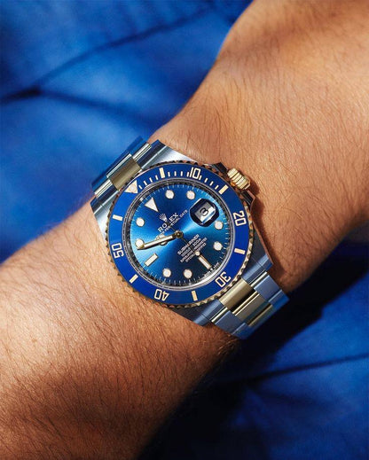 Rolex Submariner Two Tone Blue Dial