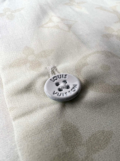 Hombre Louis Vuitton Camisa De Manga Larga Estampada En Algodón