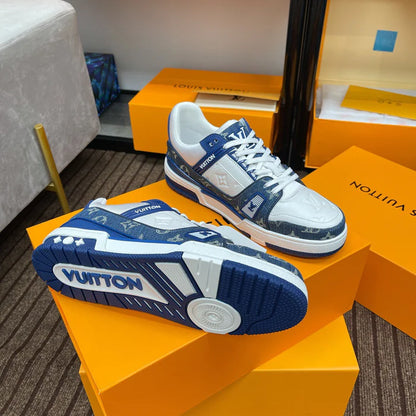 LOUIS VUITION TRAINER SNEAKER BLUE