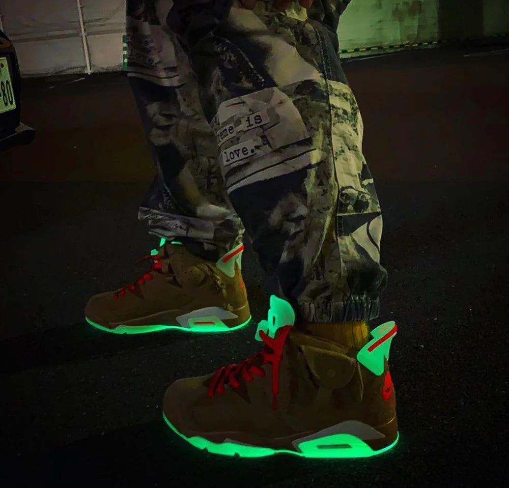 Air Jordan 6 x Travis Scott British Khaki ( Glows In Dark )