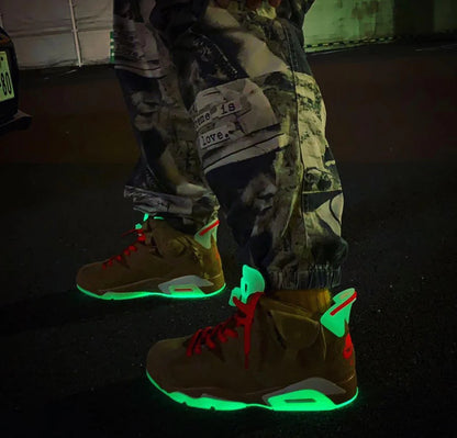 Air Jordan 6 x Travis Scott British Khaki ( Glows In Dark )