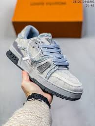 LOUIS VUITTON TRAINER SNEAKER - DENIM GREY